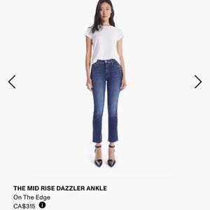 MOTHER The Mid Rise Dazzler Ankle size 31